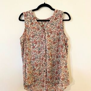 Maurices Multicolor Floral Sleeveless Blouse - L
